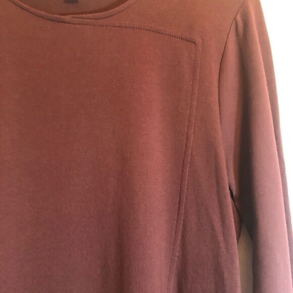 Pure Jill by J Jill Brown Tunic Top Dress with Pockets. Size Large Petite. - Picture 2 of 6